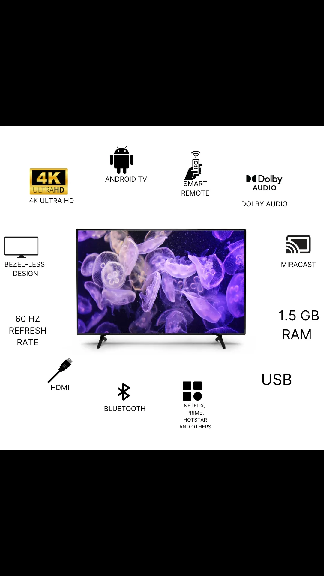 Smart Android LED TV 43 inch