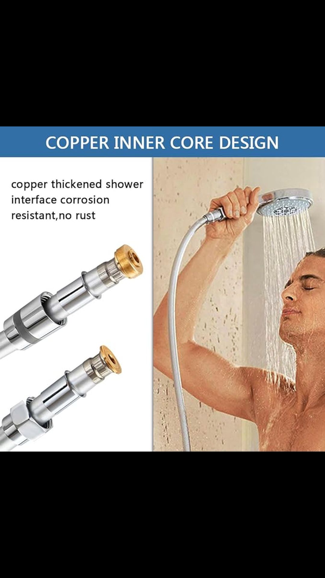 Nylon Grey Shower Tube 5