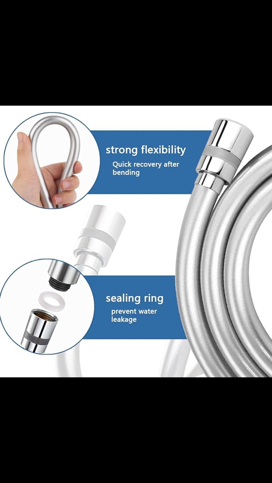 Nylon Grey Shower Tube 4