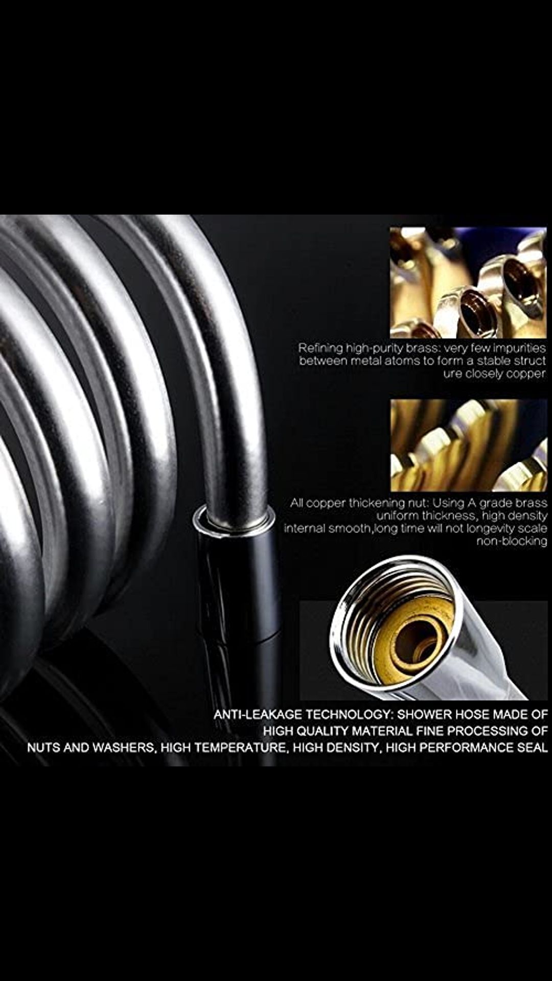 Nylon Grey Shower Tube 3