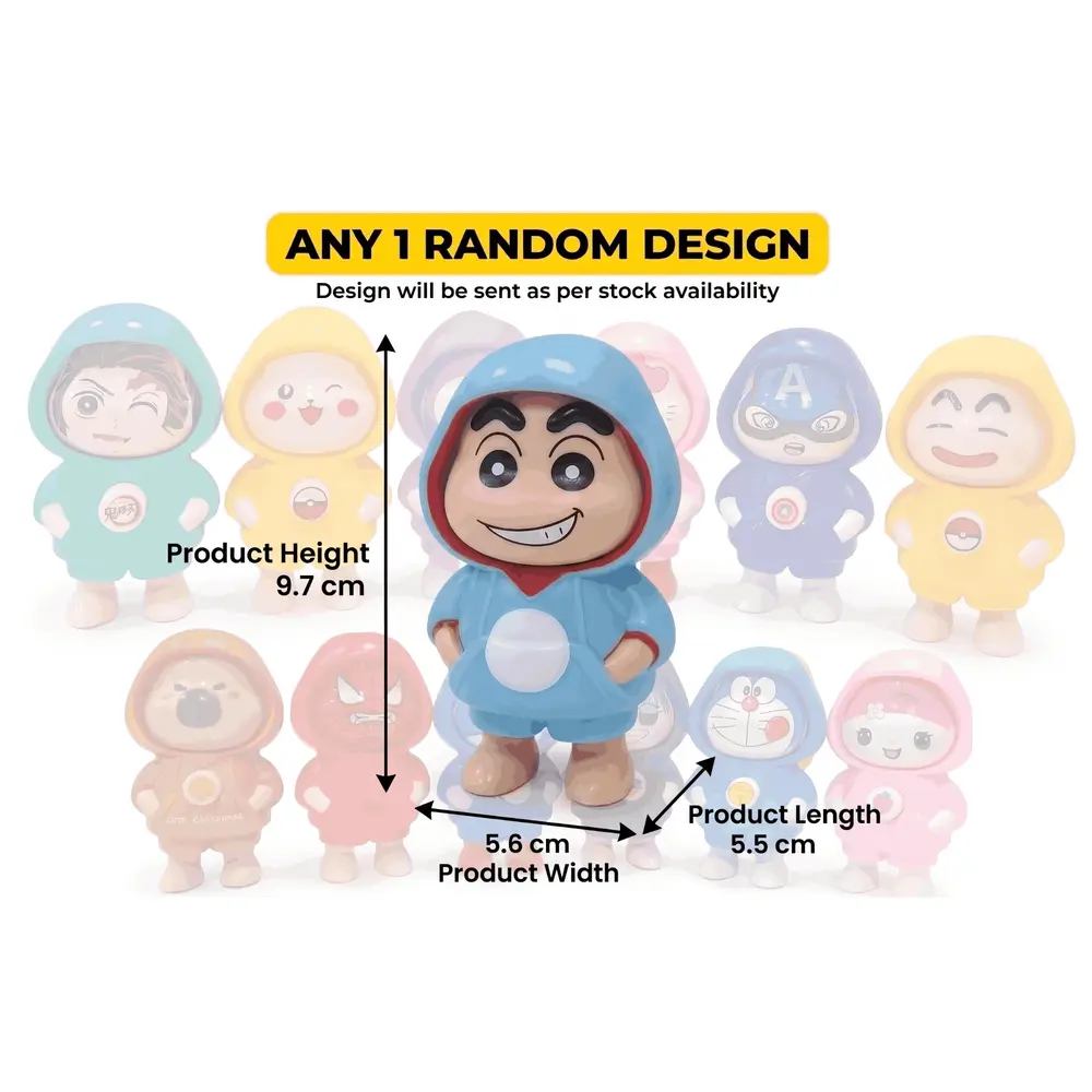 Face Changing Cartoon Keychain | Random Design Cute Hooded Keyring | Mini Collectible Key Chain Toy 2