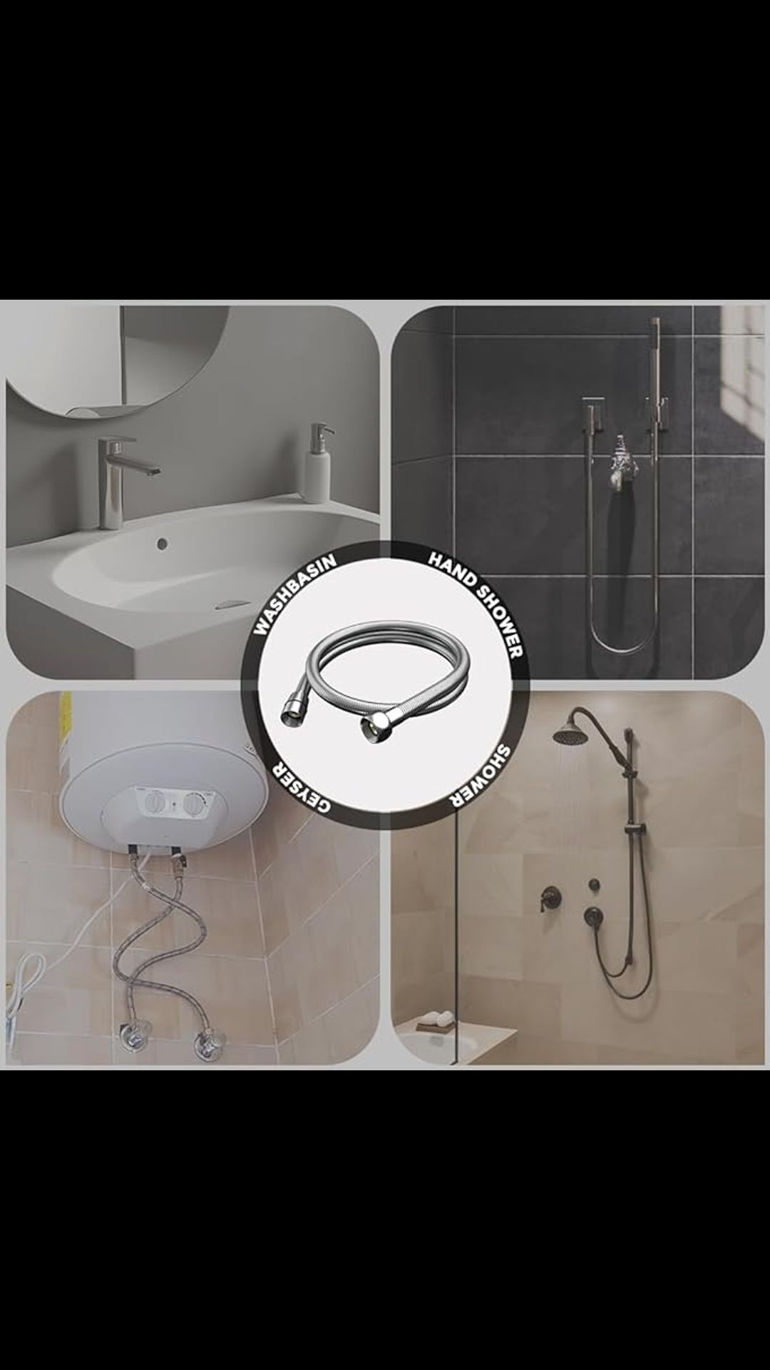 SS Shower Tube 1 MTR 2